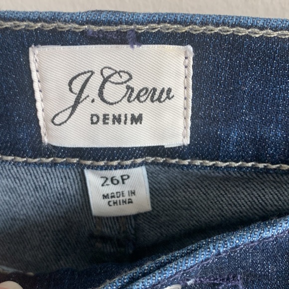 J. Crew Vintage Straight Jeans Velvet Tuxedo Striped High Waist Denim Sz 26P - Picture 10 of 13